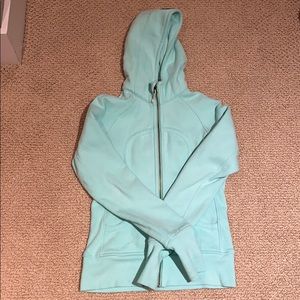 Mint Green Lululemon Zip Up Sweatshirt